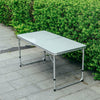 4FT Folding Table Portable Aluminium Camping Picnic Garden Dinner Serving Desks