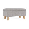 Linen Storage Ottoman Footstool Pouffe Bench Foot Stool Living Room Bedroom Seat