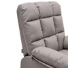 Adjustable Back &Footrest Padded PU Leather Manual Reclining Armchair Sofa Chair