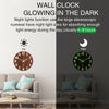 Luminous Wooden Wall Clock Art Wall Clock Living Room Wall Decor