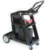 3-Tier Trolley Welding Cart With Chains Welding Trolley MIG TIG Welders Black