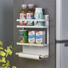 Refrigerator Side Shelf Fridge Hanging Rack Seasoning Organizer & 2 Towel Holder