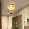Modern Chrome LED Crystal Ceiling Light Fitting Pendant Chandelier Hallway Lamp