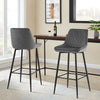 2X Modern Bar Stools Velvet Breakfast Stool Kitchen Pub Chair Metal Leg