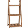 3 Tier Wooden Plant Stand Folding Flower Shelf Display Ladder Free Standing