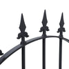 High and Wide Garden Gate Wrought Iron Metal Garden Side Gates Safety Door Yard