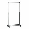 Garment Rack Single Adjustable Portable Clothes Rail Hanging Storage Rail Stand