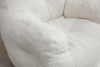 Upholstered Soft Fabric Tufed Bean Bag Foam Memory Resilience Sponge Chair QB