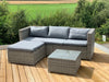 Victoria Rattan Garden Furniture Corner Sofa Lounge Set In/Outdoor Extra Wide