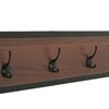 Industrial Hat Coat Stand Clothes Hanging Rack With 2 Tier Shoe Storage Bench