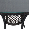 Outsunny 3PC Rattan Furniture Bistro Set Garden Chair Table Patio Outdoor Wicker
