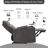 Electric Recliner Chair Sofa TV Armchair with Cup Holder, LED, Bluetooth Speaker