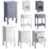 Bedside Tables Nightstand Cabinet White Chest Drawers Storage Bedroom Furnitures
