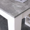 Dining room furniture breakfast bar table space saver white & grey colour