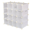 16 PAIRS INTERLOCKING CUBES SHOE ORGANIZER STORAGE RACK DISPLAY STAND UK SELLER