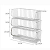 Modern Metal Stacking Wire Kitchen Vegetable Fruit Basket Storage Rack Organizer