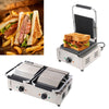 Grooved Panini Press Ribbed Toaster Sandwich Maker Contact Grill CateringMachine