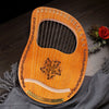 16 Strings Harp Lyre Harp Wooden Mahogany Irish Lyre Stringed Musical Hand Harp