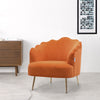 Upholstered Shell Back Armchair Living Room Fireside Tub Chair Home Furniture