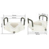 Portable Elevated Riser Seats with Handles for Elder Toilet Seat Lifter Bathroom