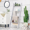 4-Tier Wooden Ladder Towel Rack Holder Wall Leaning Blanket Shelf Stand Bathroom