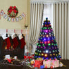 5FT Fiber Optic Christmas Tree Green Xmas Tree 8 Mode Changing Lights Decoration