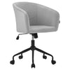 Home Office Study Desk Chair Velvet Computer Chair Accent Armchair with Wheels