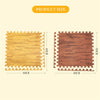 12-24P Wood Grain Floor Mats Gym Eva Foam Interlocking Kid Soft Play Mat 60x60cm