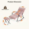 Relax Rocking Chair Adjustable Armchair w/Footstool, Reclining Chair w/Storage