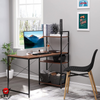 Computer Desk PC Workstation Laptop Table w/4-tier Open Bookshelf Home Office