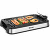 2 IN 1 Smokeless Grill Electric BBQ Griddle Non-stick Reversible Plate 2000W