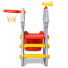 Baby Toddler 2-Step Castle Slide Kids Indoor Outdoor Play Set W/ Basketball Hoop