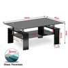 Glass Coffee Table With Storage Modern Living Room Furniture Tea Coffee Table