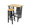 2 Seater Dining Table And Chairs Breakfast Bar Kitchen Room Compact Furniture