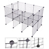 23 Panels Pet Fence DIY Dog Play Pen Puppy Rabbit Playpen Enclosure Metal Cage