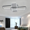 Metal Frame Arc Round Rectangle LED Ceiling Light Chandelier Living Room Decor