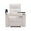 Electric Recliner Chair Sofa TV Armchair with Cup Holder Bluetooth Speaker White