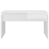 Living Room Chic Coffee Table High Gloss White 68x50x38 cm Chipboard Furniture