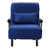 Single Folding Sofa Bed Couch Chair Seat Armchair Recliner Sleeper with Pillow