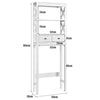 Over The Toilet Bathroom Storage Shelf Space-Saving Organizer with 2 Drawers