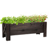 Wooden Garden Raised Bed Planter Grow Containers Pot, 100x36.5x36cm