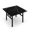 Square Marble Effect Computer Desk Folding Laptop Table Home Office Study Desk