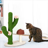 72cm High Cat Cactus Scratcher Tree w/ Toy Ball Flower Climbing Scratching Green