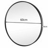 60cm Large Round Wall Mirror Industrial Metal Frame Make-up Home Bathroom Gift