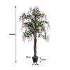 Large Artificial Wisteria Flower Tree in Pot Fake Plant Garden Home Office Decor