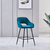 1/2X Velvet Bar Stools Breakfast Chairs Bar Chairs High Counter Kitchen Stools