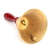 Solid Brass Wooden Handle School Dinner Large Hand Bell Handbell 17cm Reception