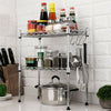 2 Tier Metal Microwave Oven Rack Stand Shelf Household Kitchen Storage Organiser