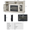 Fireplace TV Stand for TVs up to 65 Inches With 2000W Electric Fireplace Insert