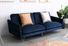 Velvet Sofa Bed Living Room Furniture 2 seater sofa bed with 2 bolister cushions